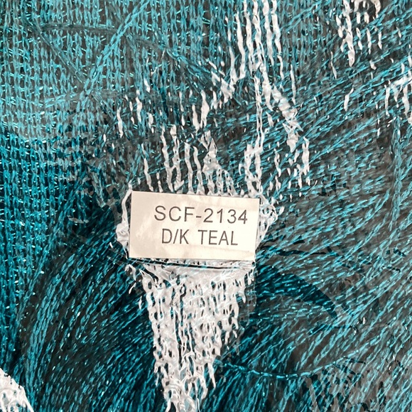 Scarf, Sawl, Cover Up,  🦚 color. Teal - Picture 4 of 4